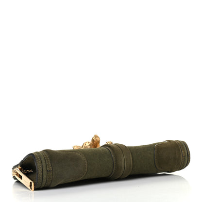 Burberry Prorsum Grainy Nubuck Alma Fox Clutch Olive 3 of 4