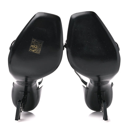 Saint Laurent Patent Calfskin Opyum 110 Sandals 40.5 Black 5 of 8