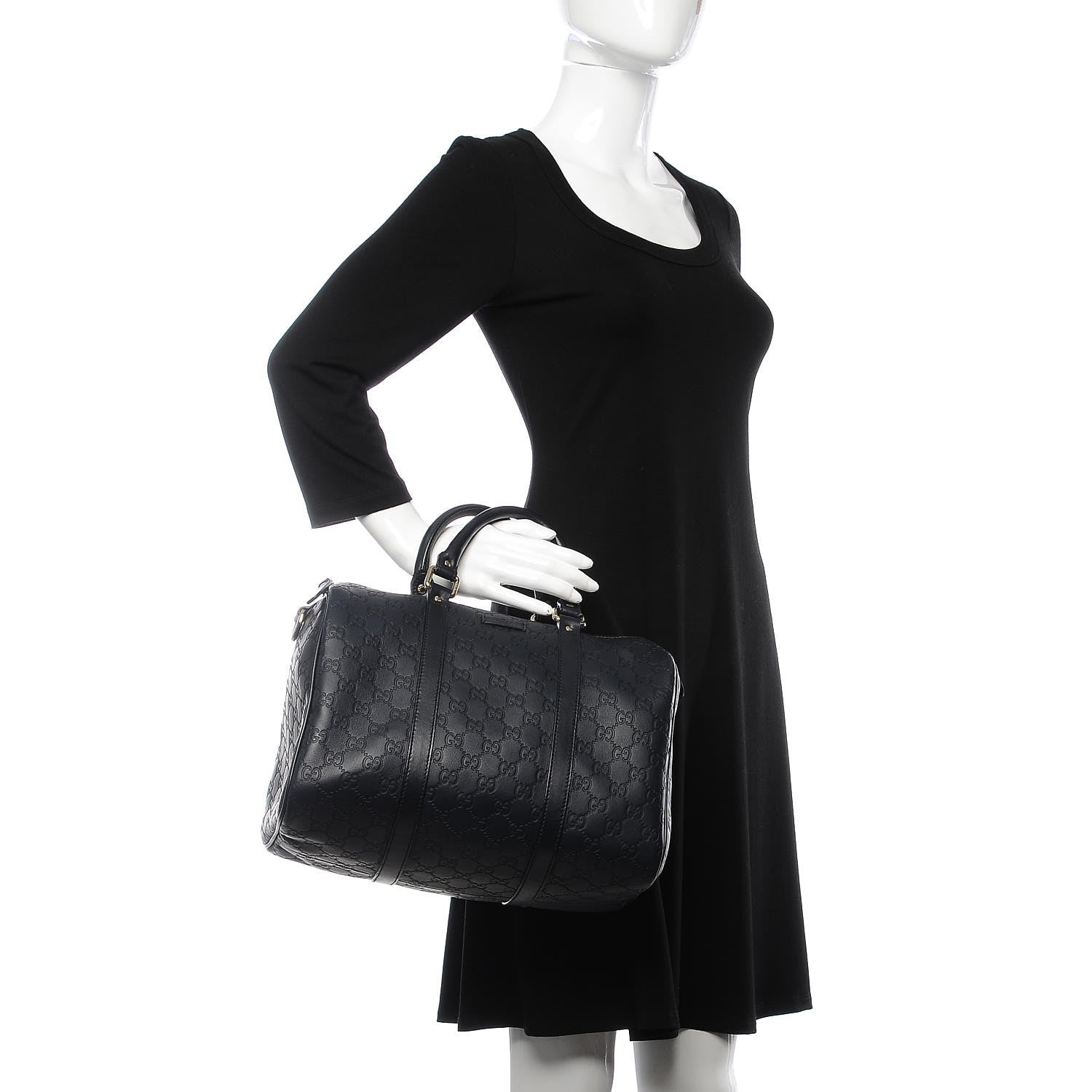 Gucci Guccissima Medium Joy Boston Navy 2 of 7