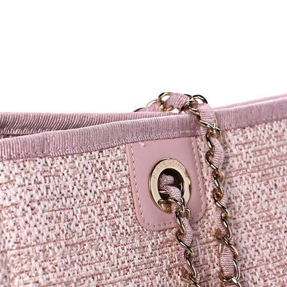 Chanel Lurex Boucle Deauville Tote Pink 11 of 11