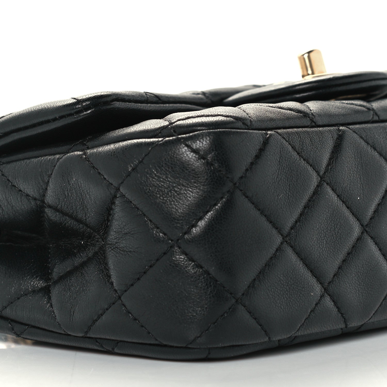 Chanel Lambskin Quilted Mini Rectangular Pearl Crush Flap Black 10 of 12