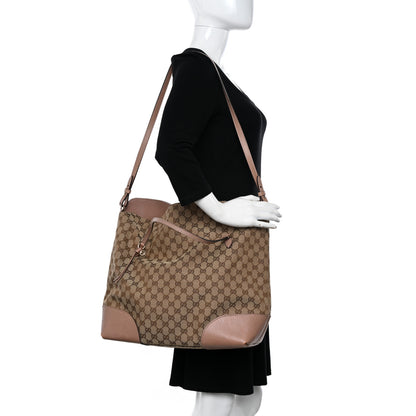 Gucci Monogram Large Bree Foldover Tote Beige Soft Pink 2 of 12
