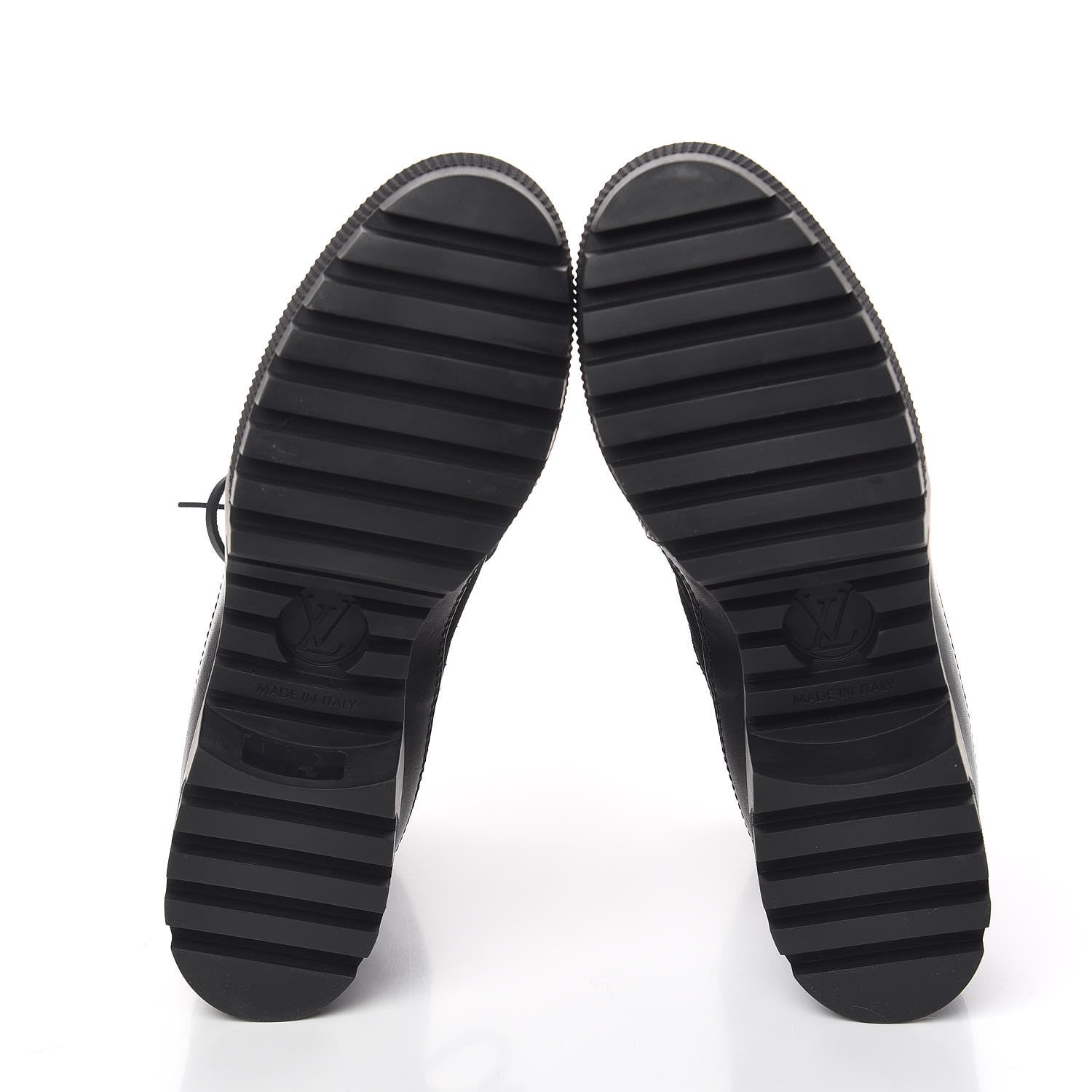 Louis Vuitton Suede Calfskin Monogram LV Black Heart Laureate Platform Desert Boots 36.5 Black 5 of 8