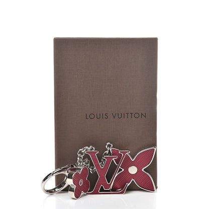 Louis Vuitton Fleur d Epi Bag Charm Fuchsia 4 of 4