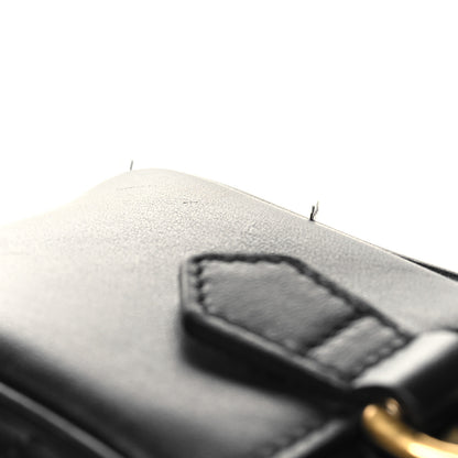 Gucci Calfskin Matelasse Small GG Marmont Chain Shoulder Bag Black 10 of 12