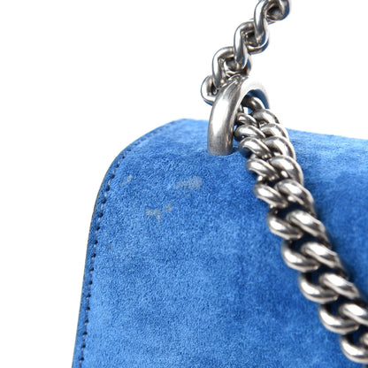 Gucci Suede Medium Dionysus Shoulder Bag Blue 8 of 14
