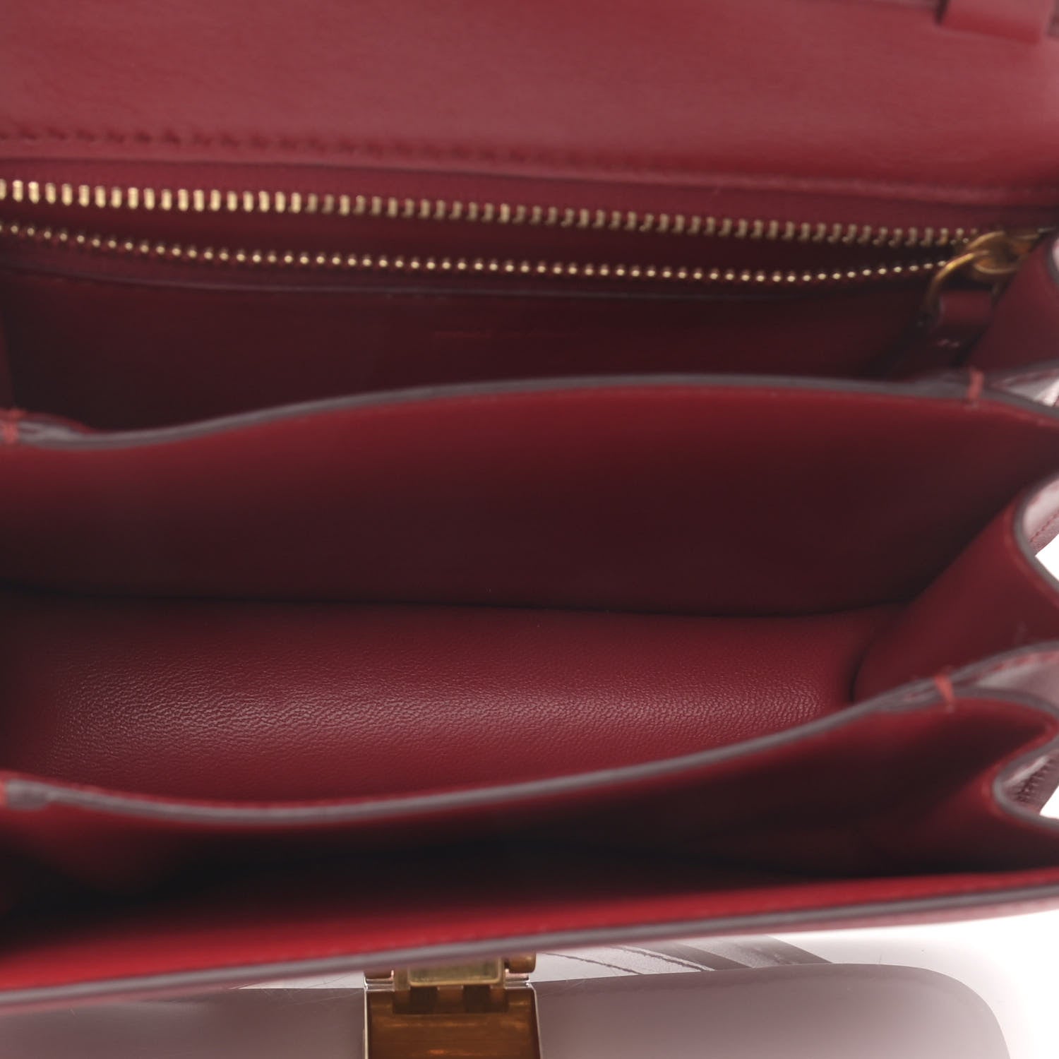 Celine Box Calfskin Small Classic Box Flap Bag Red 5 of 12