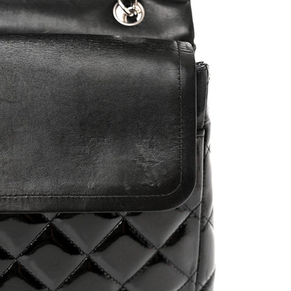 Chanel Patent Quilted Maxi Double Flap Black 15 of 22