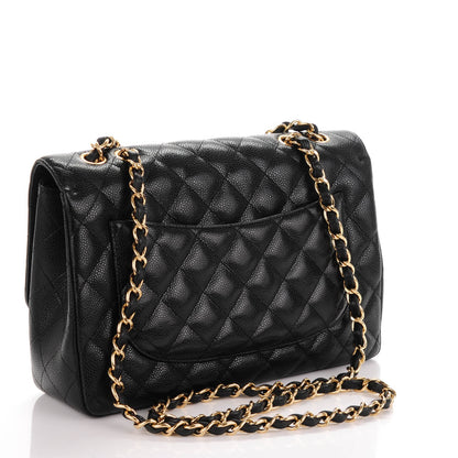 Chanel Caviar Quilted Jumbo Single Flap Black 3 of 7