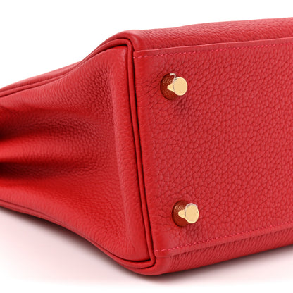 Hermes Togo Kelly Retourne 25 Rouge Casaque 10 of 10