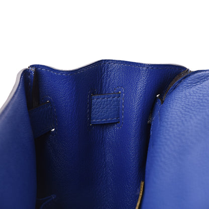 Hermes Togo Kelly Retourne 32 Bleu Electrique 8 of 33