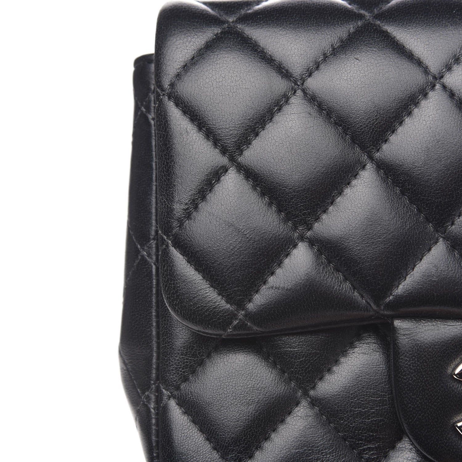 Chanel Lambskin Quilted Mini Square Flap Black 11 of 15