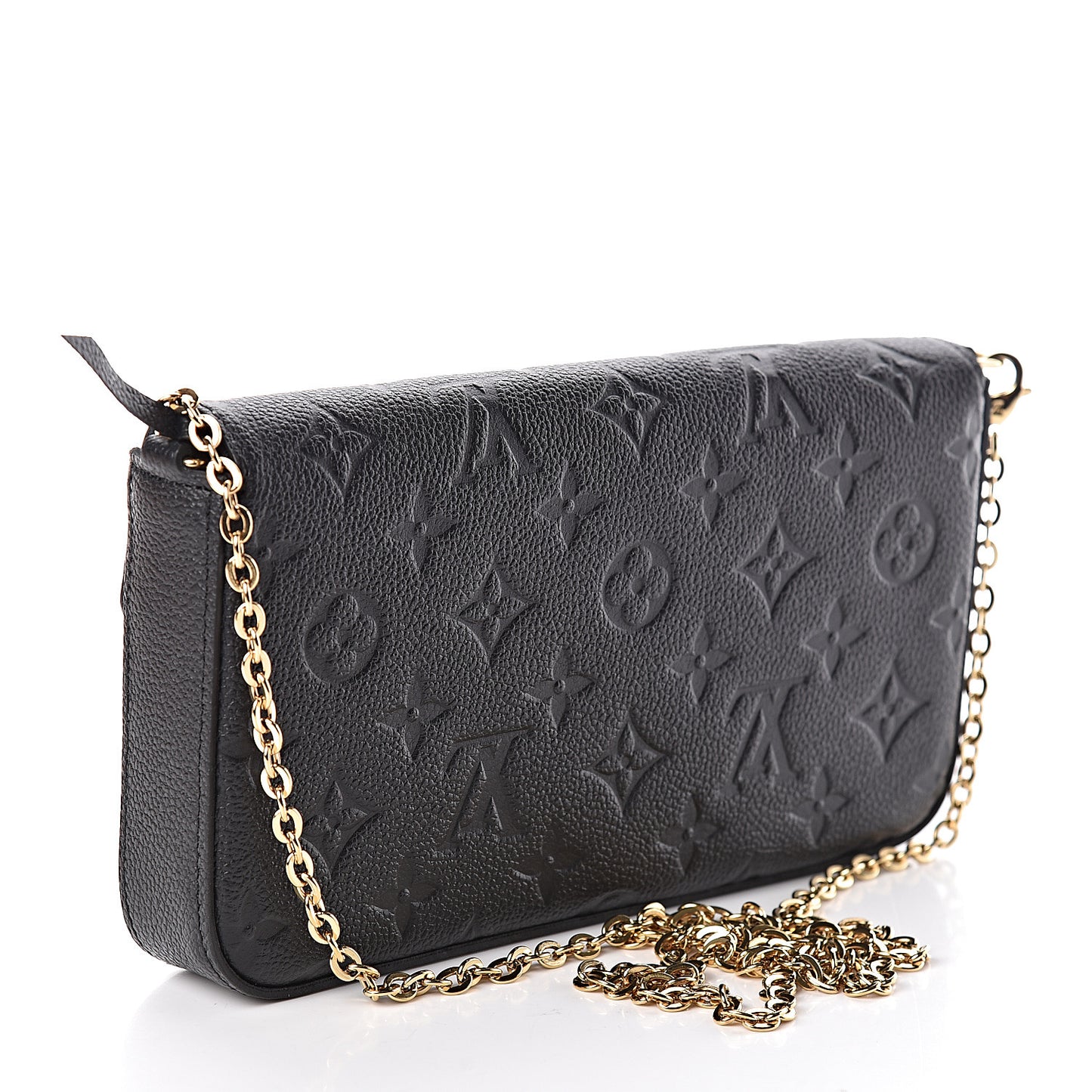 Empreinte Pochette Felicie Chain Wallet Black