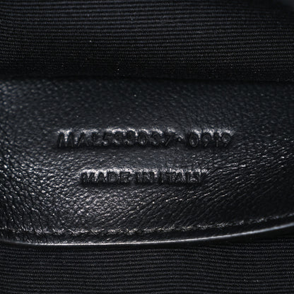 Saint Laurent Crinkled Calfskin Matelasse Monogram Baby Niki Chain Satchel Black 7 of 10