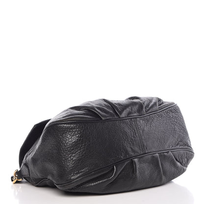 Fendi Crinkled Lambskin Mia Shoulder Flap Black 4 of 16