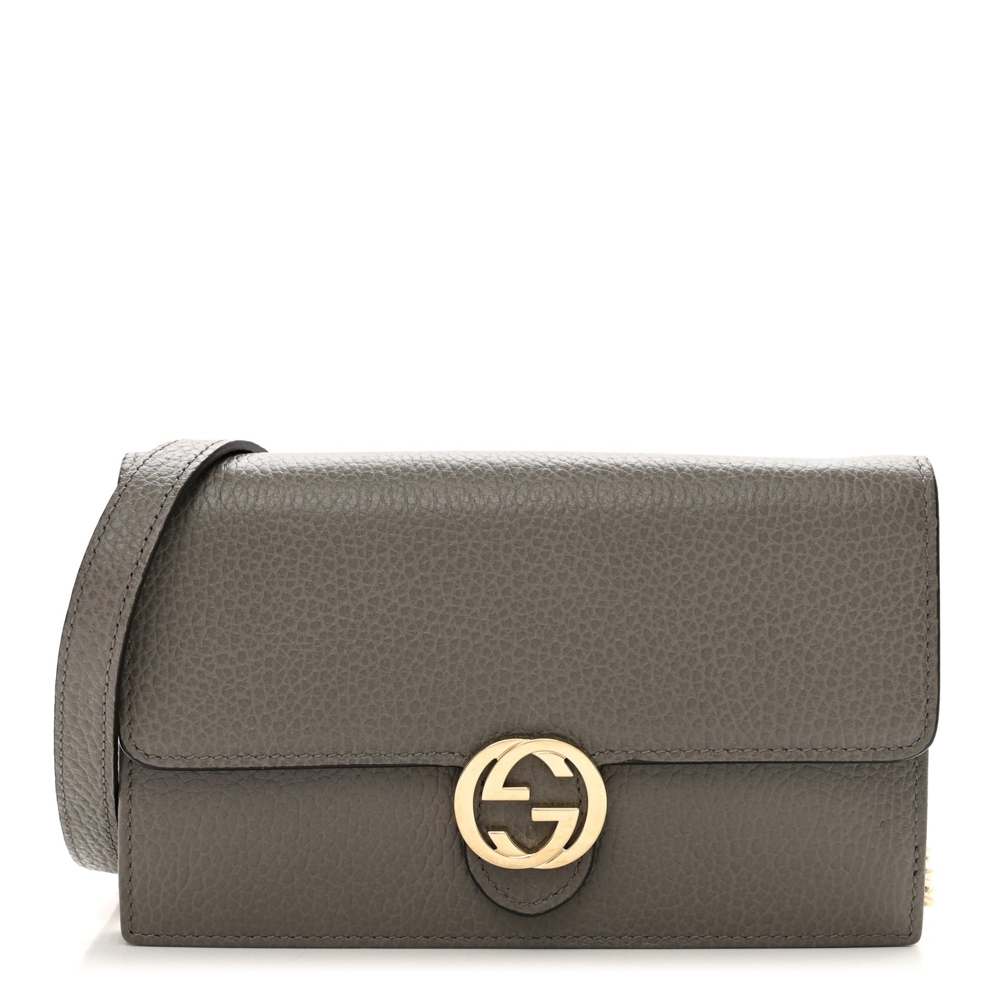 Dollar Calfskin Interlocking G Chain Wallet Loess
