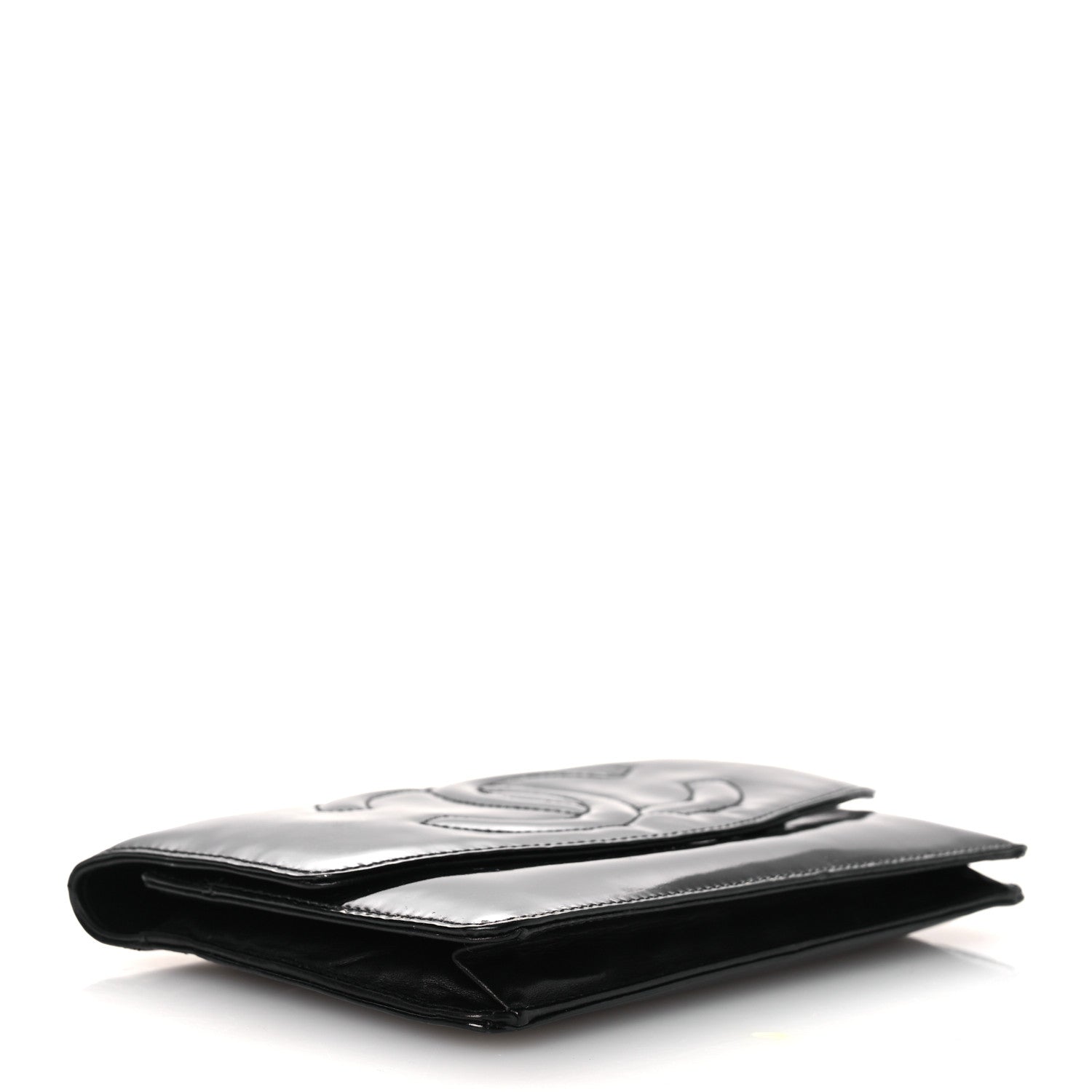 Chanel Patent Timeless CC Wallet On Chain WOC Black 4 of 16