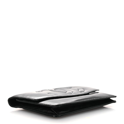 Chanel Patent Timeless CC Wallet On Chain WOC Black 4 of 16