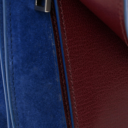 Givenchy Goatskin Suede Small GV3 Shoulder Bag Aubergine Blue 11 of 11