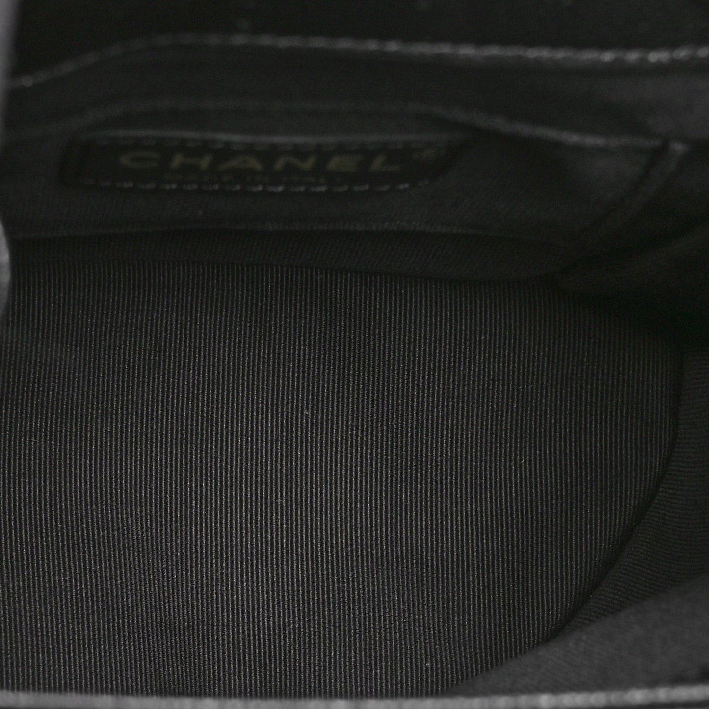 Shiny Caviar Quilted Small Duma Pockets Drawstring Backpack Black