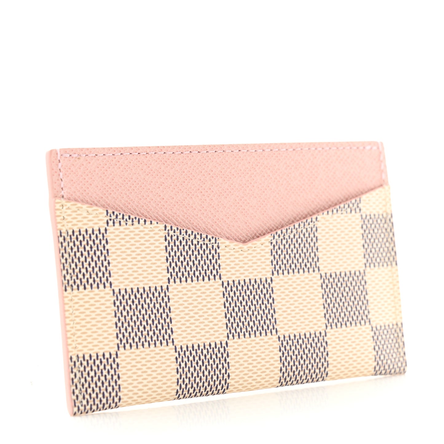 Damier Azur Daily Card Holder Rose Ballerine