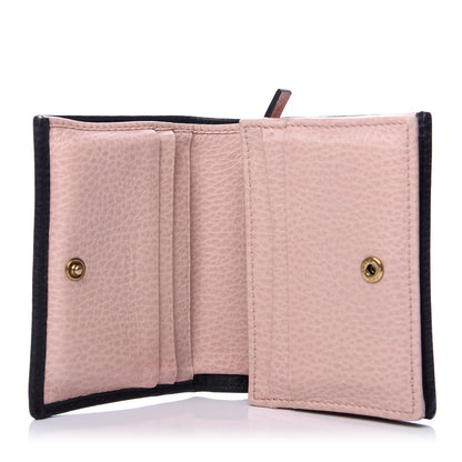 Gucci Calfskin GG Marmont Bow Card Case Black 5 of 6