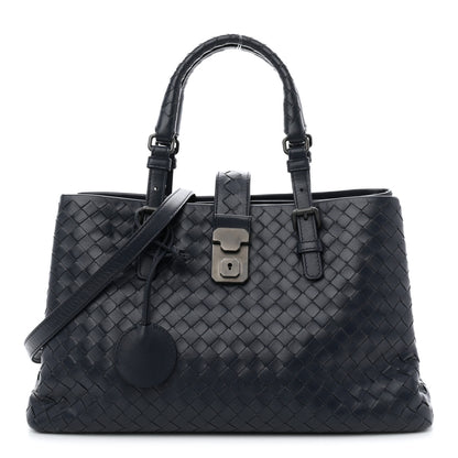 Bottega Veneta Light Calf Intrecciato Small Roma Tote  Light Tourmaline 1 of 10
