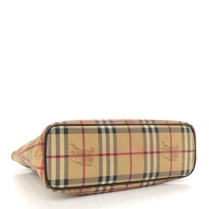 Burberry Haymarket Check Small Onslow Tote Chocolate 4 of 21