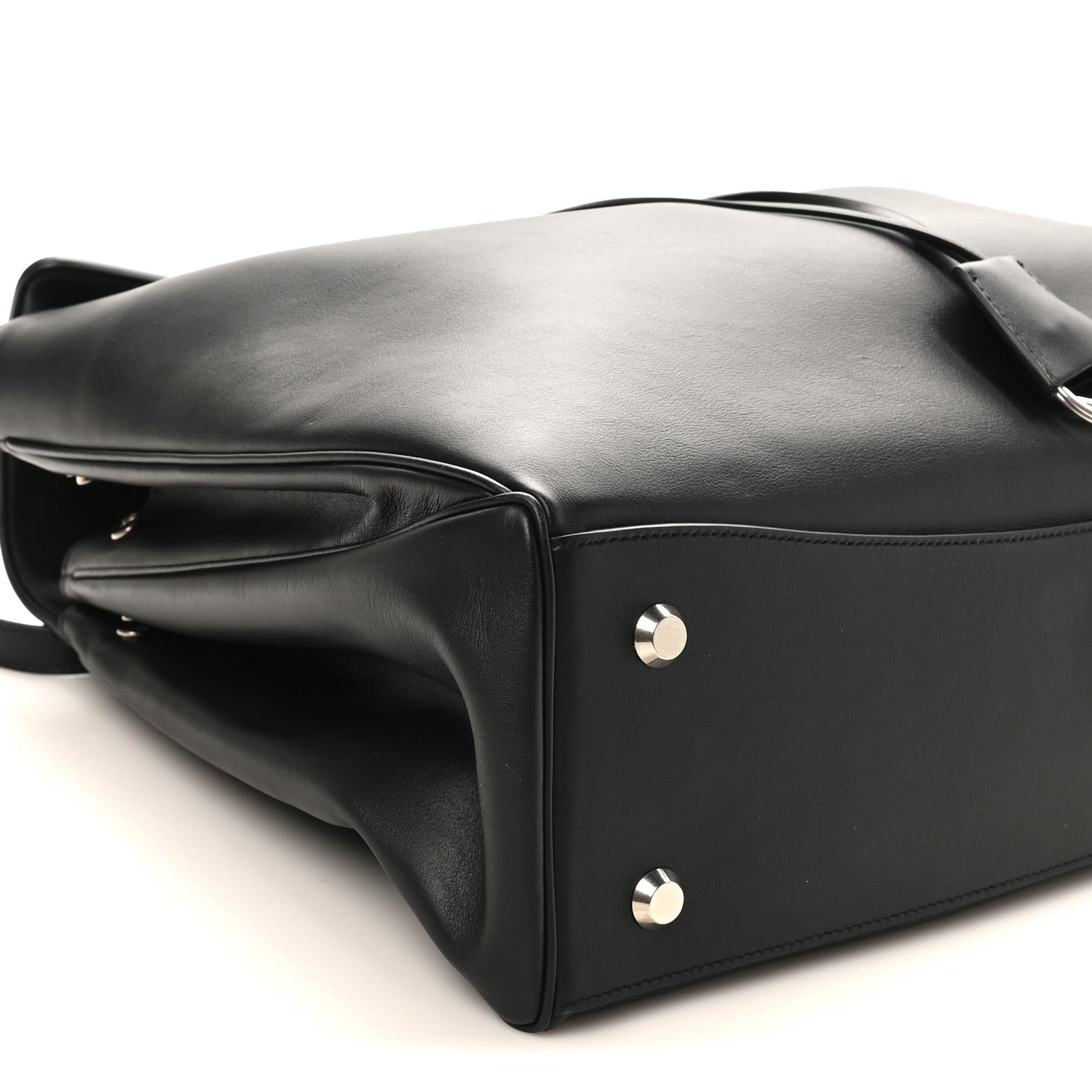 Balenciaga Smooth Calfskin Large Rodeo Top Handle Handbag Black 8 of 9
