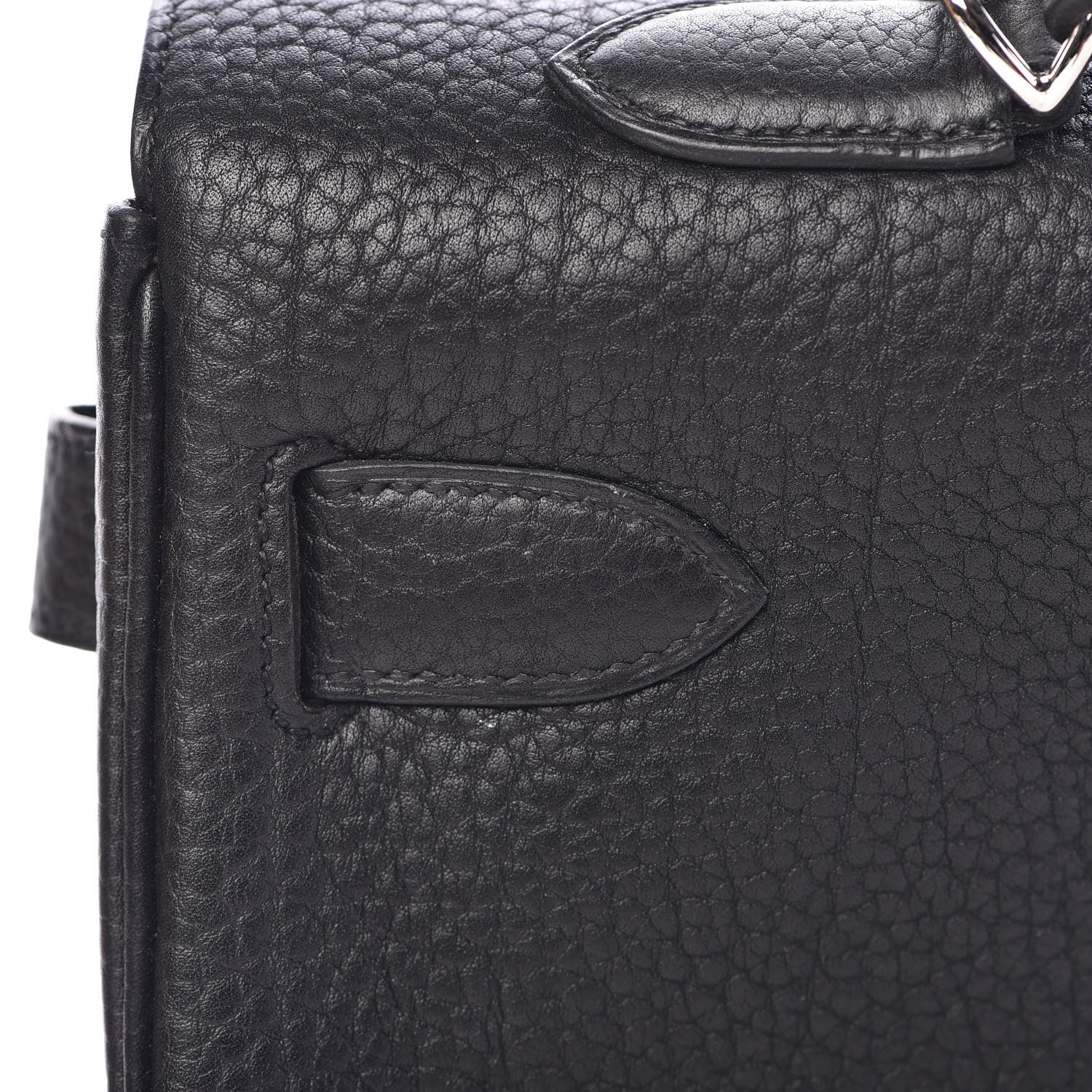 Hermes Fjord Horseshoe Kelly Retourne 40 Black Rouge H 19 of 33