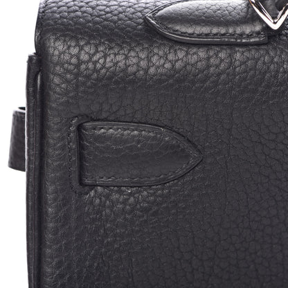 Hermes Fjord Horseshoe Kelly Retourne 40 Black Rouge H 19 of 33