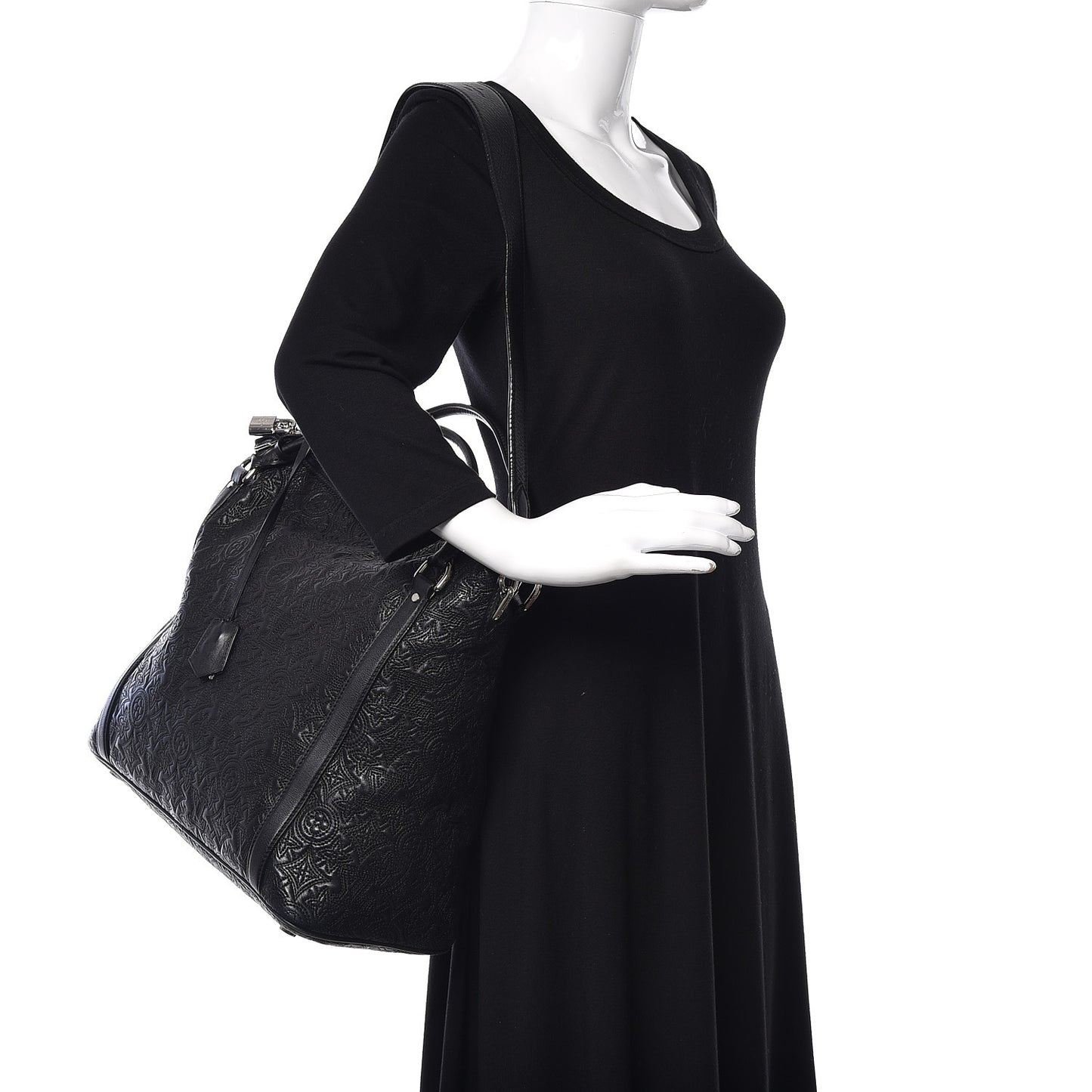 Monogram Lambskin Antheia Ixia MM Black