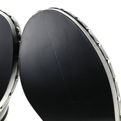 Hermes Calfskin Calya Mules 38 Black 9 of 10