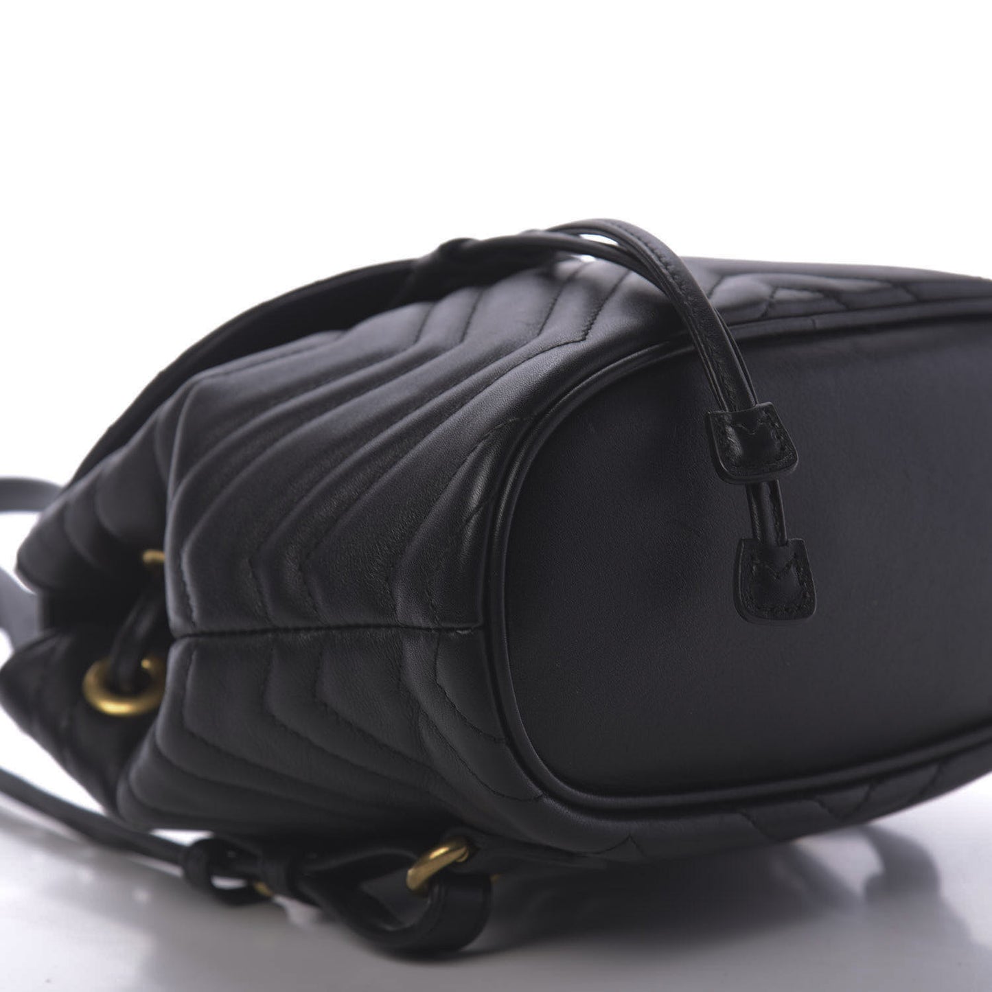 Calfskin Matelasse GG Marmont Flap Backpack Black