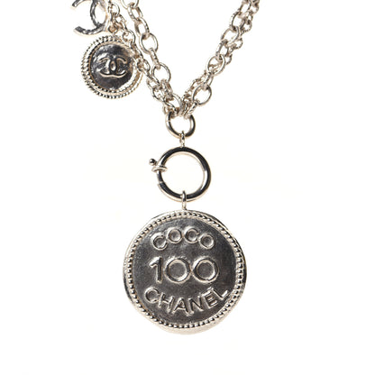 Chanel CC Coco Camellia Coin Necklace Gold 5 of 10