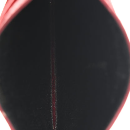 Saint Laurent Grain De Poudre Matelasse Chevron Monogram Credit Card Case New Red 5 of 12