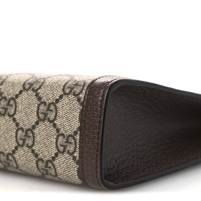 Gucci GG Supreme Monogram Web Ophidia Pouch Brown 10 of 13