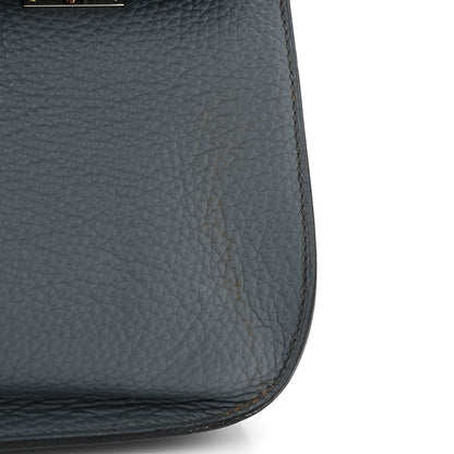 Hermes Taurillon Clemence Jypsiere 31 Bleu Ocean 11 of 17