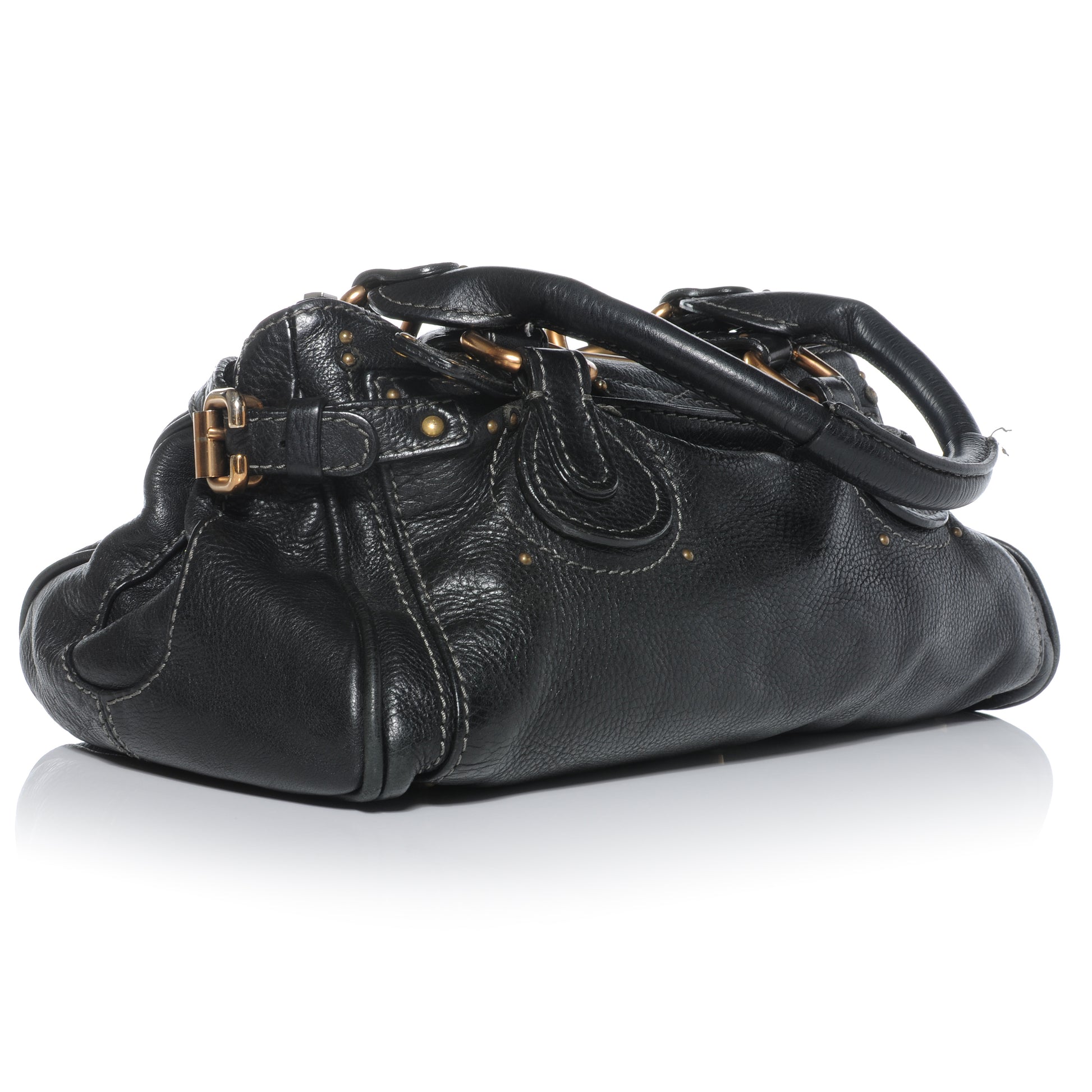 Chloe Leather Medium Paddington Satchel Black 3 of 8