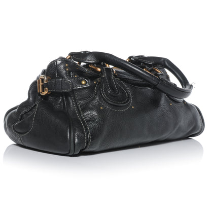 Chloe Leather Medium Paddington Satchel Black 3 of 8