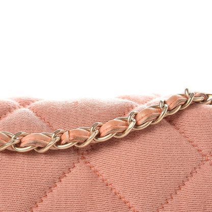 Chanel Jersey Quilted Small Flap Coral 13 of 14