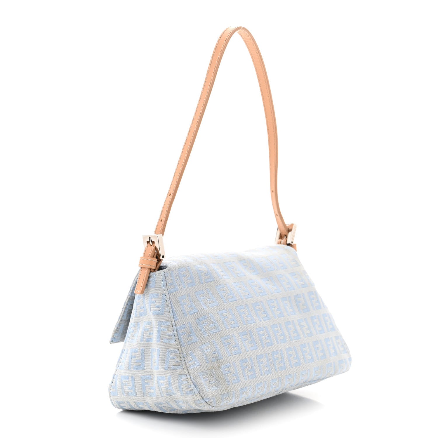 Fendi Zucchino Mini Mama Baguette Blue 3 of 9