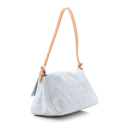 Fendi Zucchino Mini Mama Baguette Blue 3 of 9