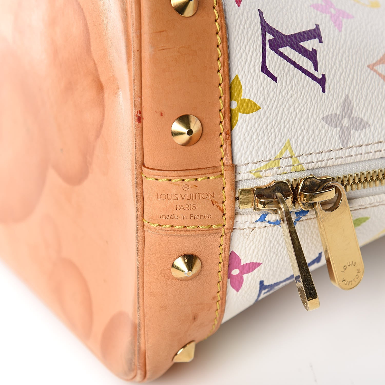 Louis Vuitton Monogram Multicolor Alma White 6 of 16