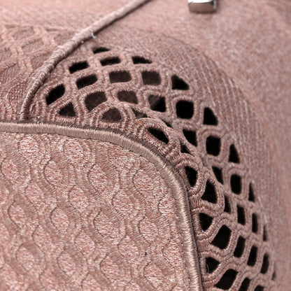 Christian Dior Mesh Embroidered Diortravel Vanity Case Clay 11 of 14