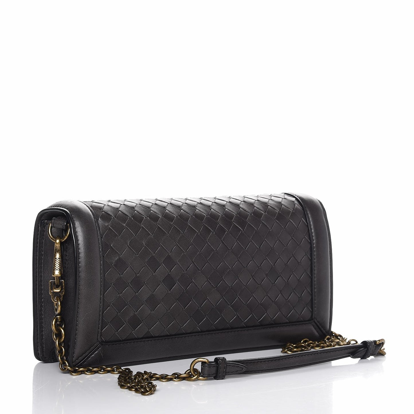 Nappa Intrecciato Olimpia Knot Clutch New Light Grey