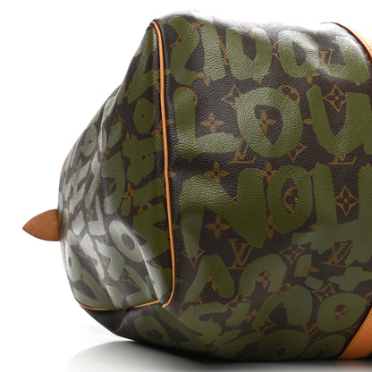 Louis Vuitton Graffiti Keepall 50 Kaki 5 of 15