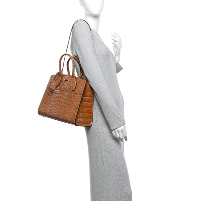 Louis Vuitton Alligator City Steamer MM Sienna Brown 2 of 15