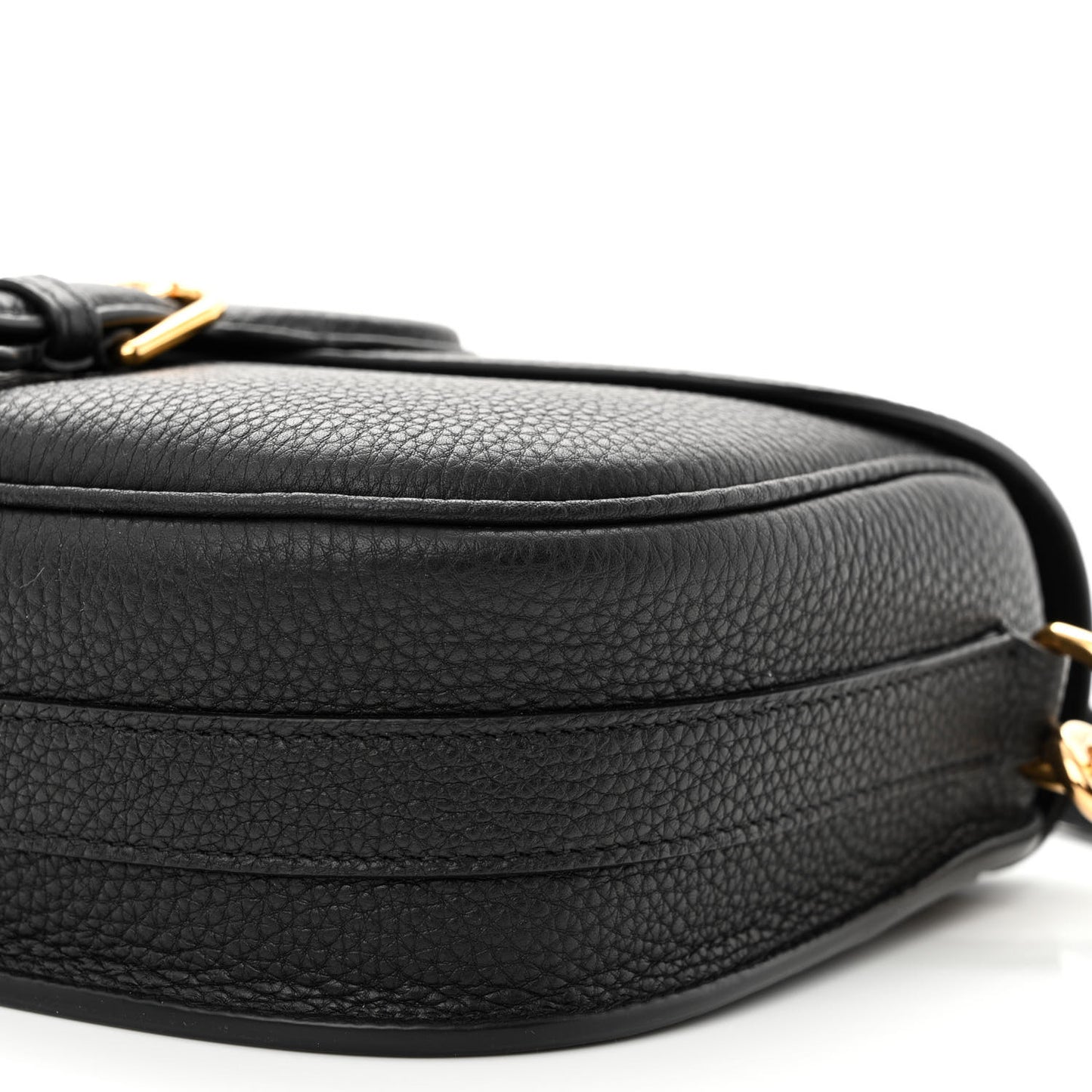 Grained Calfskin Medium Bobby Flap Black