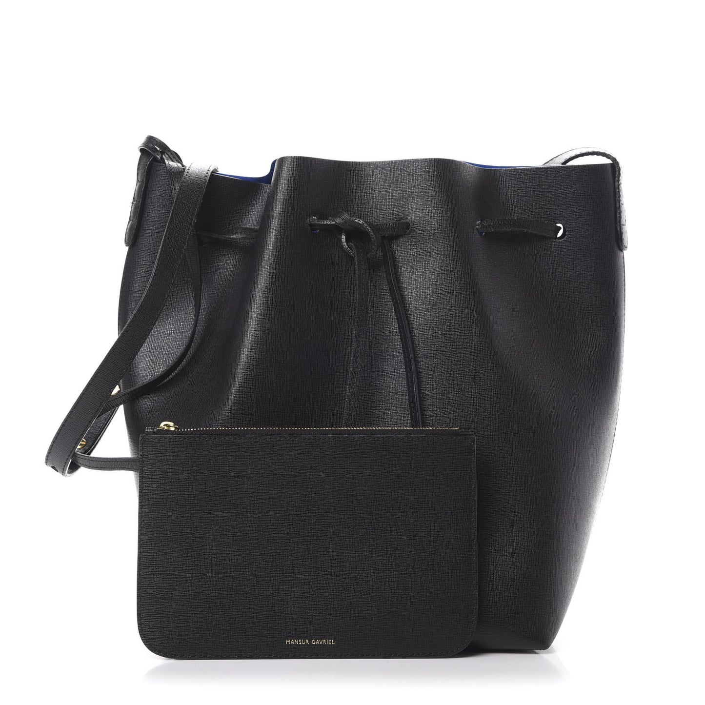 Saffiano Bucket Bag Black Royal